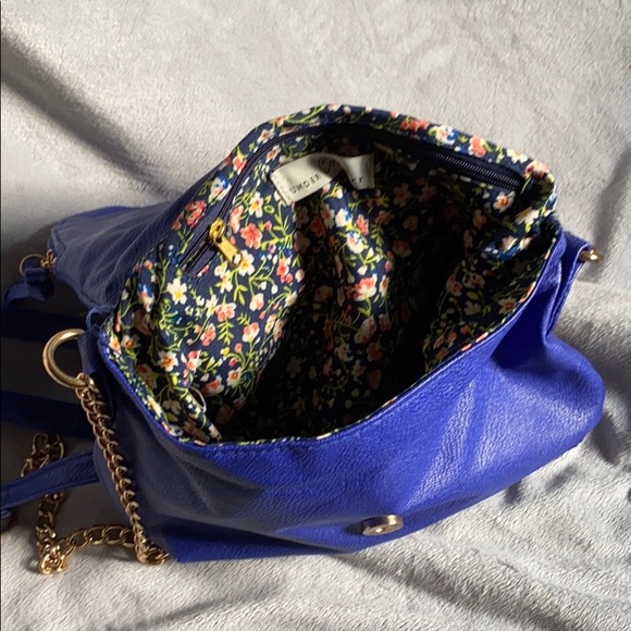 blue/ purple zipper crossbody - Picture 2 of 3